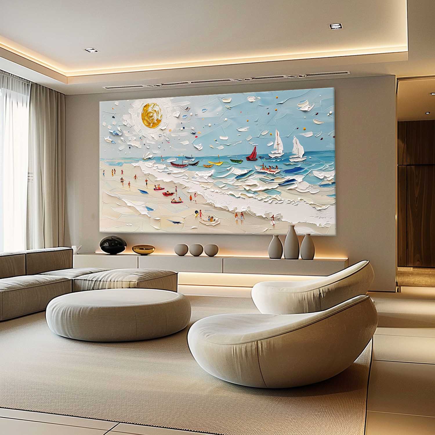 Plaster Art Texture Painting SG302 - Neutralighting