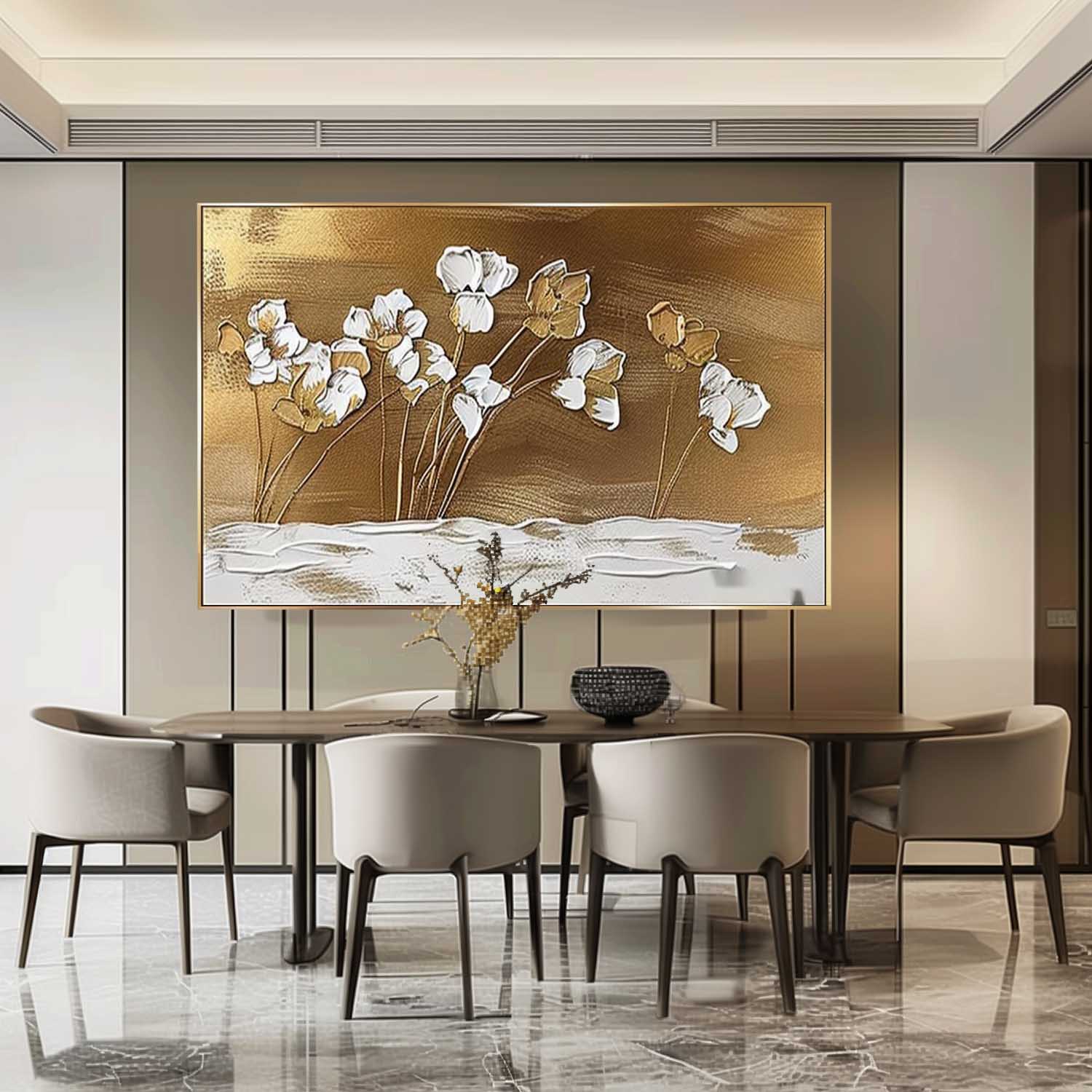 Plaster Art Texture Painting SG278 - Neutralighting