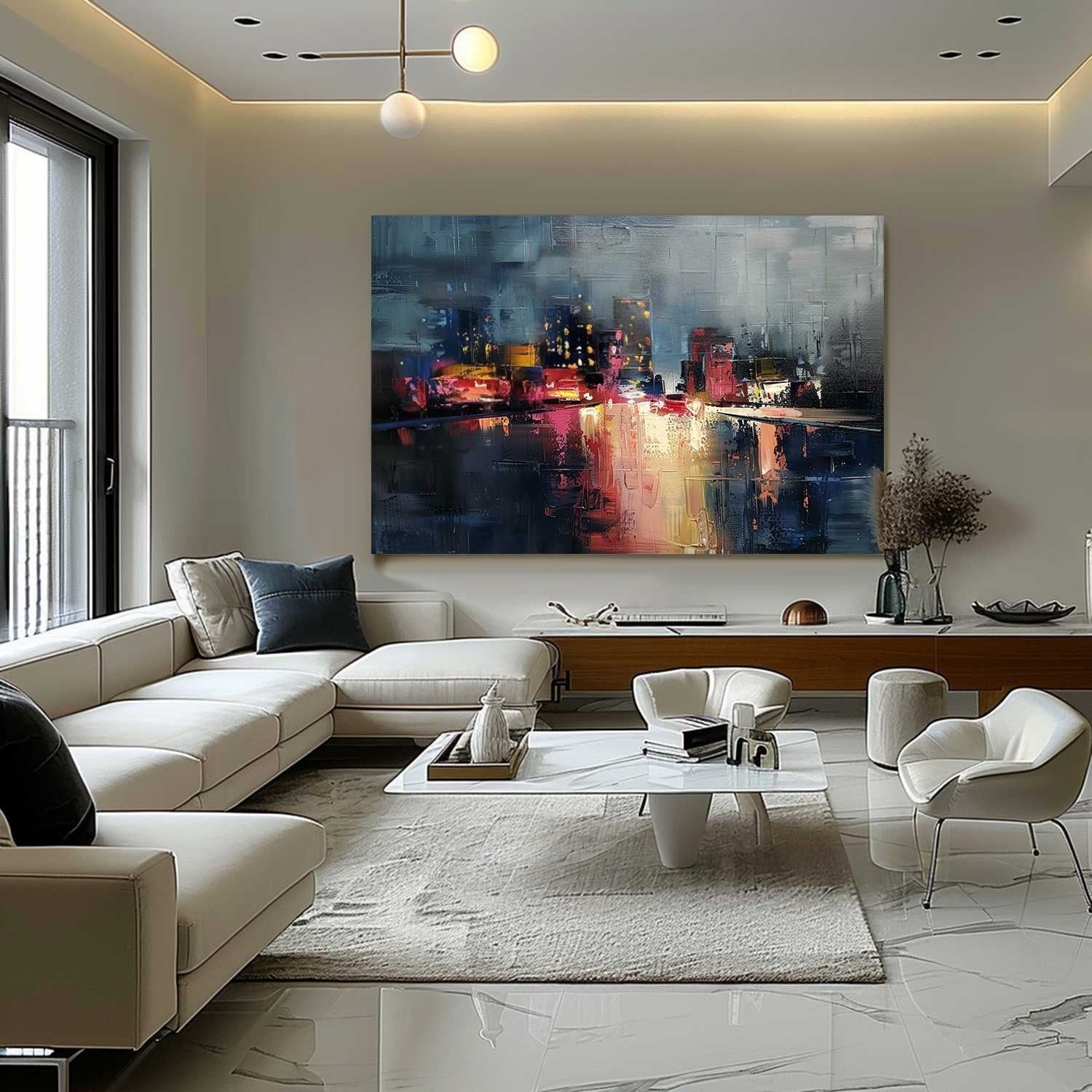 Wall Art Expressive Brushstroke