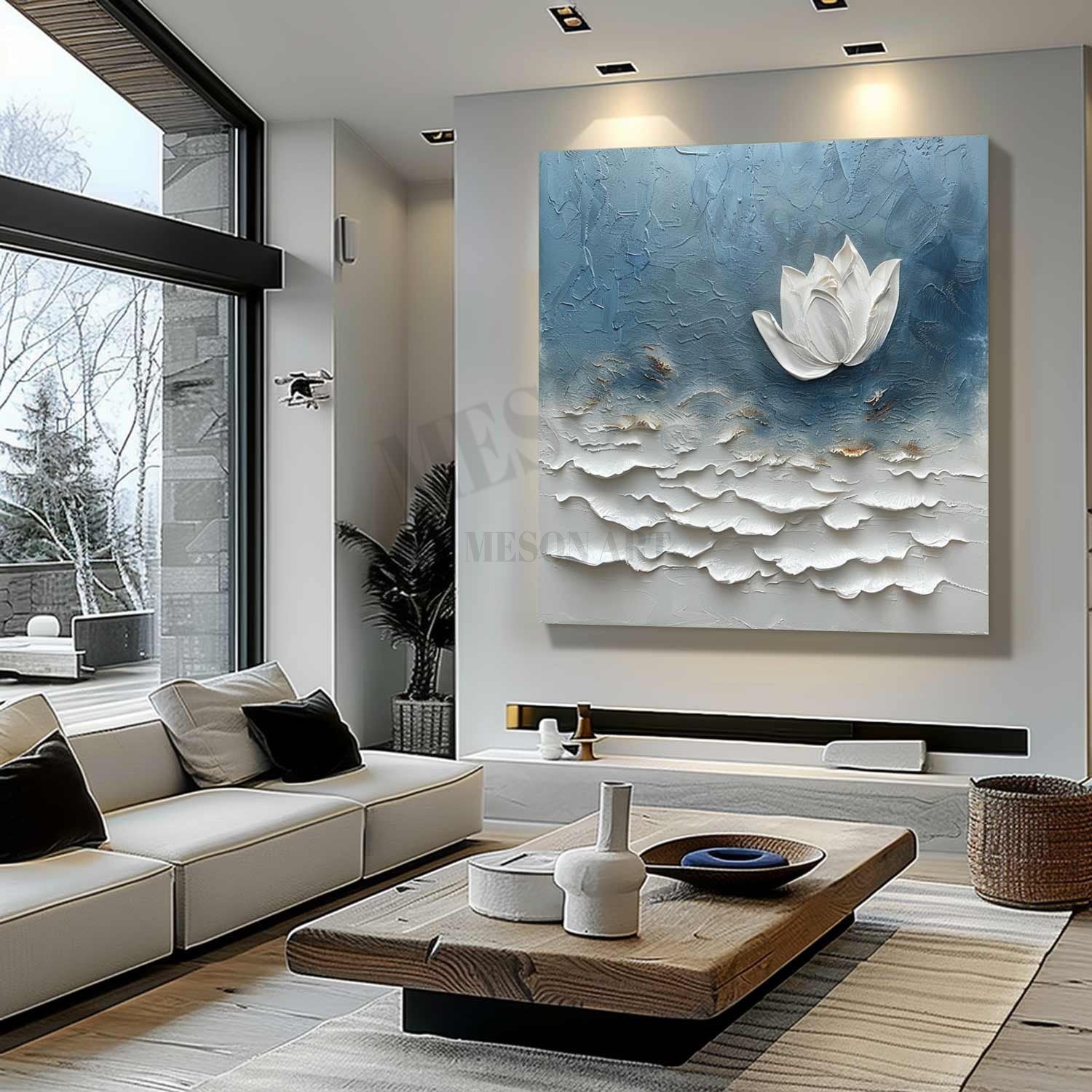 Plaster Art Texture Painting SG329 - Neutralighting