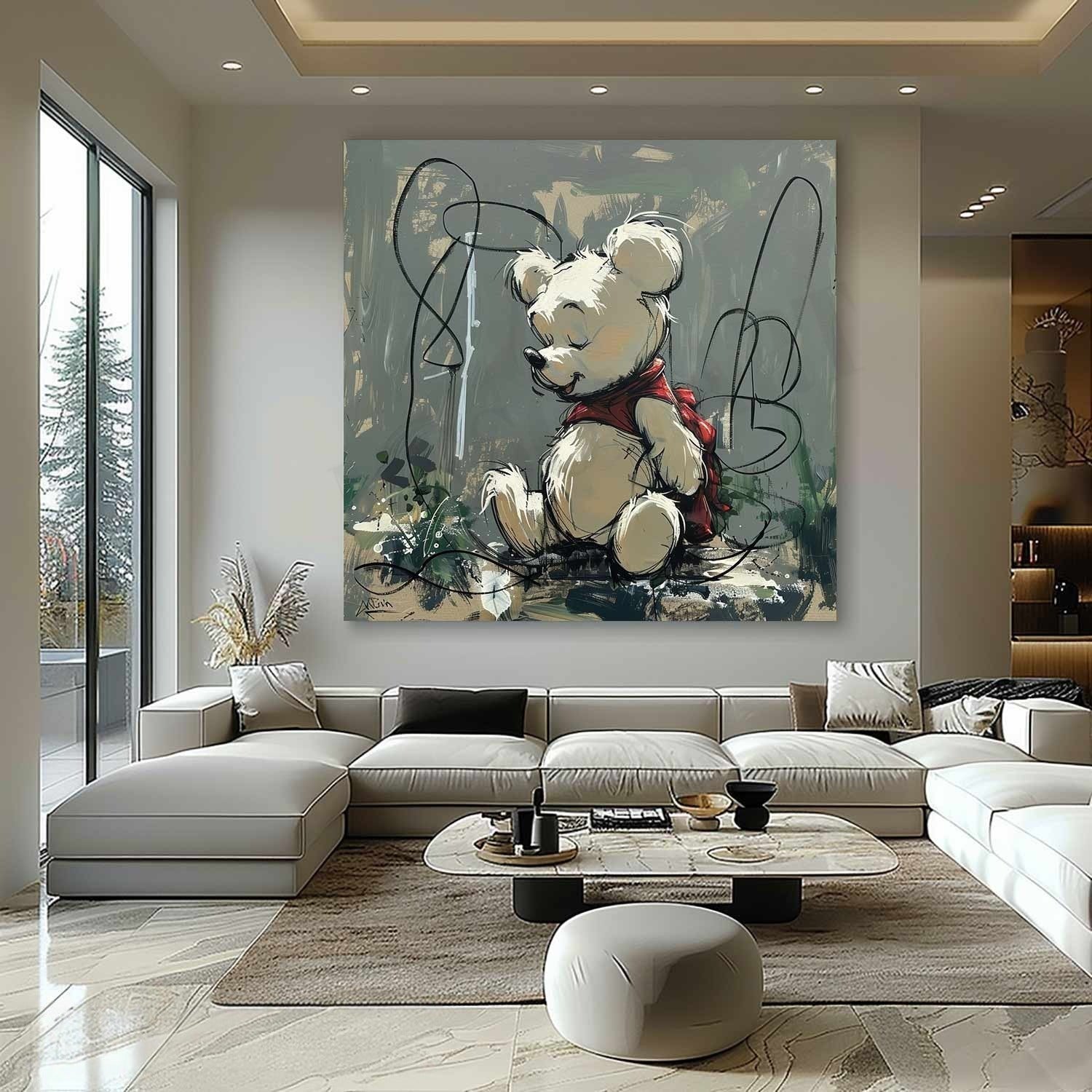 Wall Art Whimsical Sitting Bear