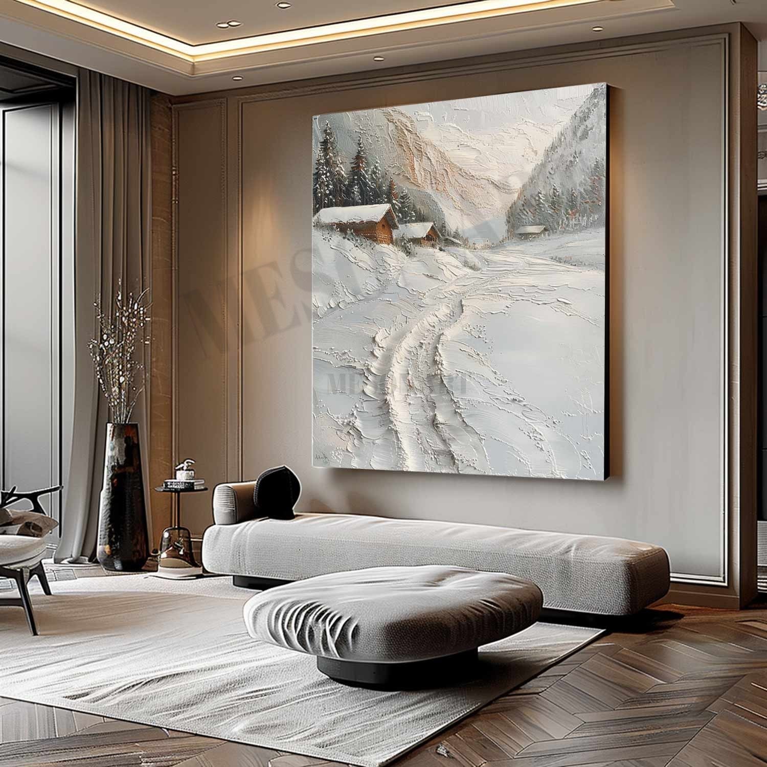 Plaster Art Texture Painting SG325 - Neutralighting