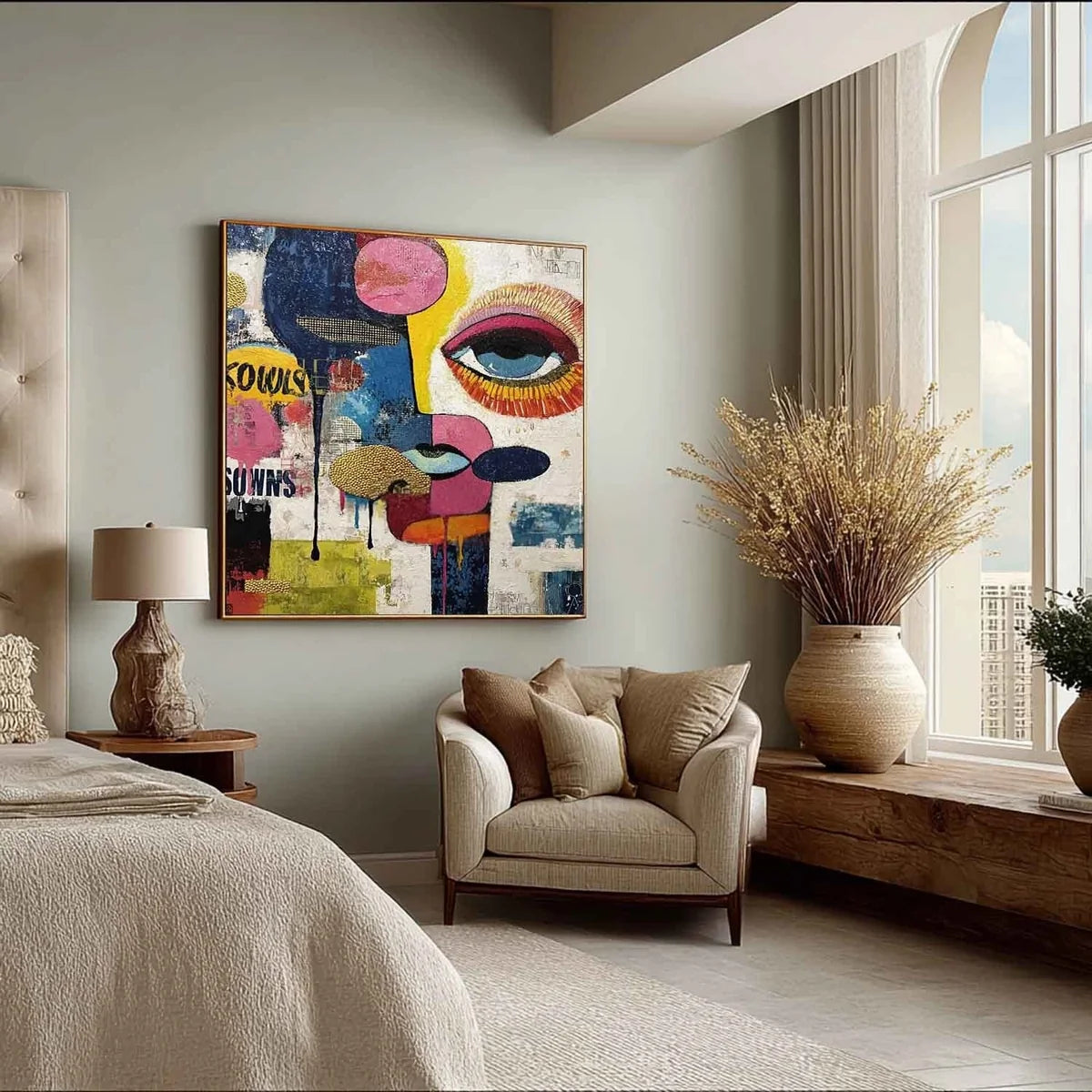 Wall Art Pop Art Textured Fragmented