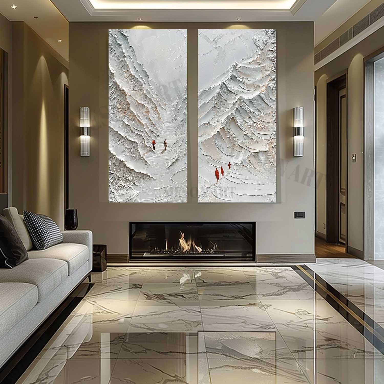 Wall Art Dramatic Textured Dimensional