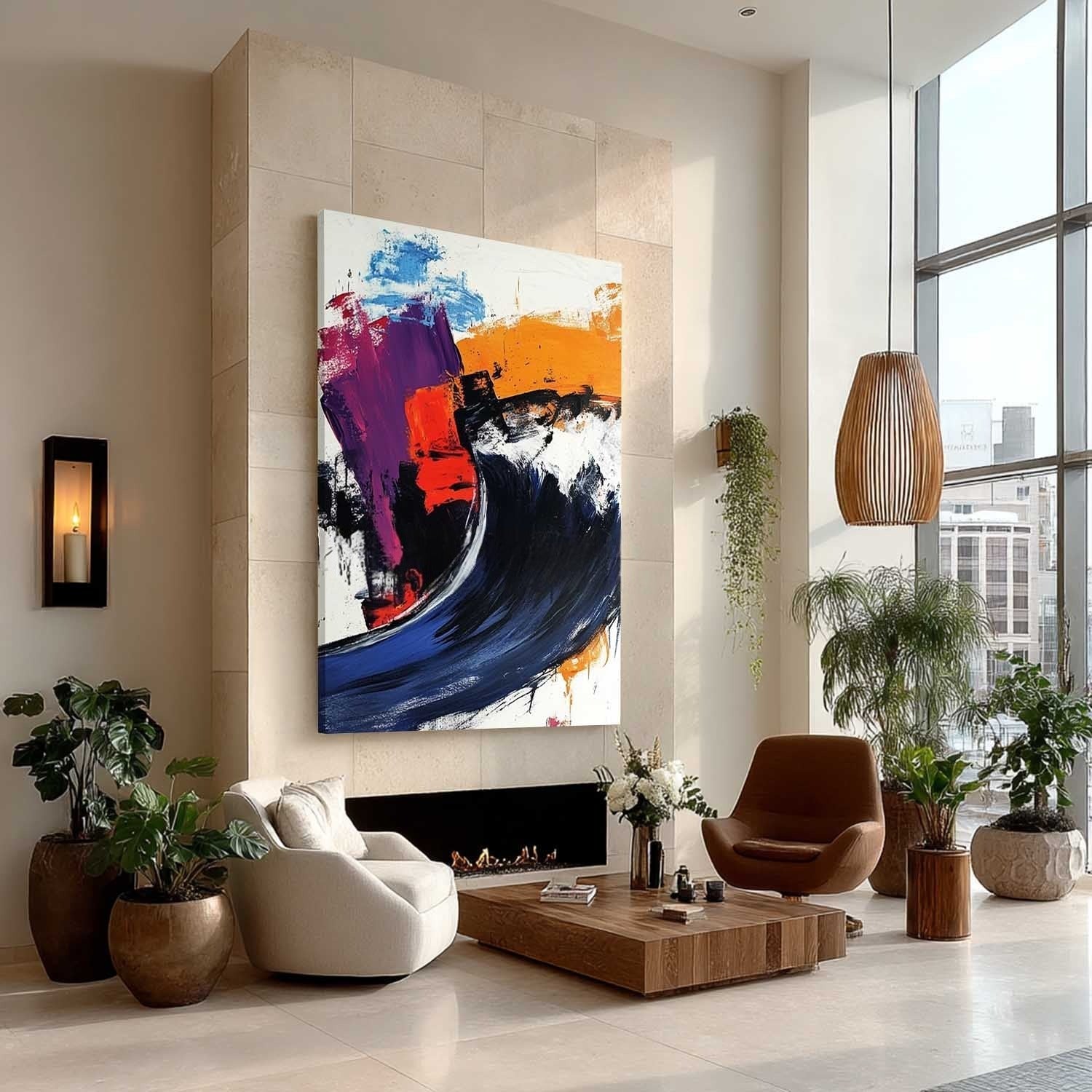 Wall Art Bold Textured Abstract