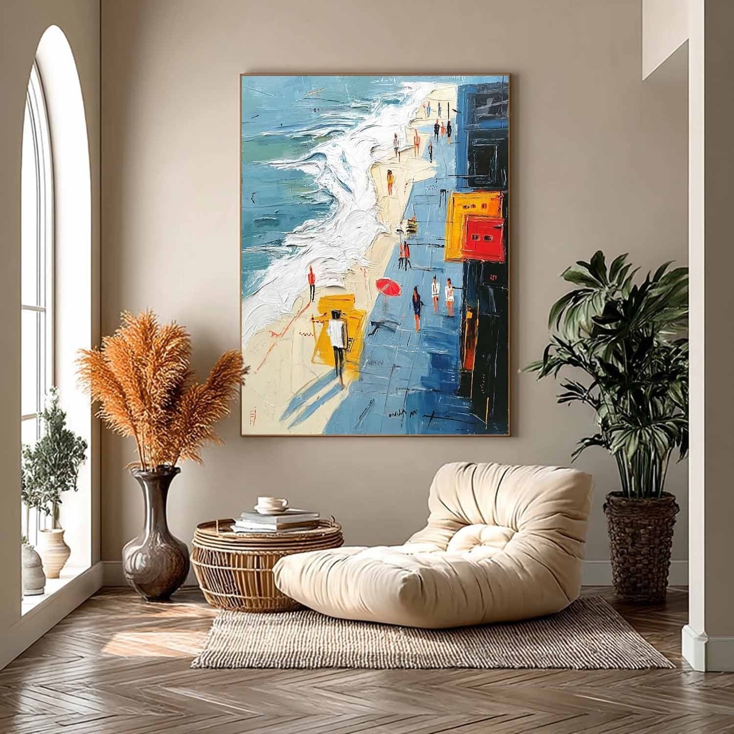 Wall Art Bright Beach Boardwalk