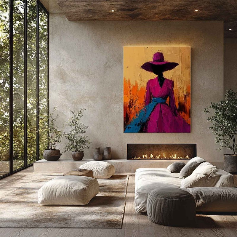 Wall Art Abstract Woman Painting