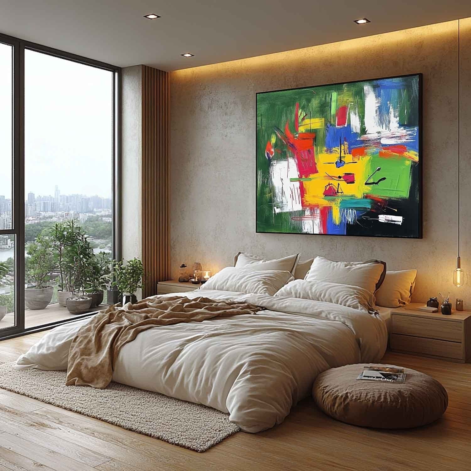 Wall Art Horizontal Expressionist Colorful