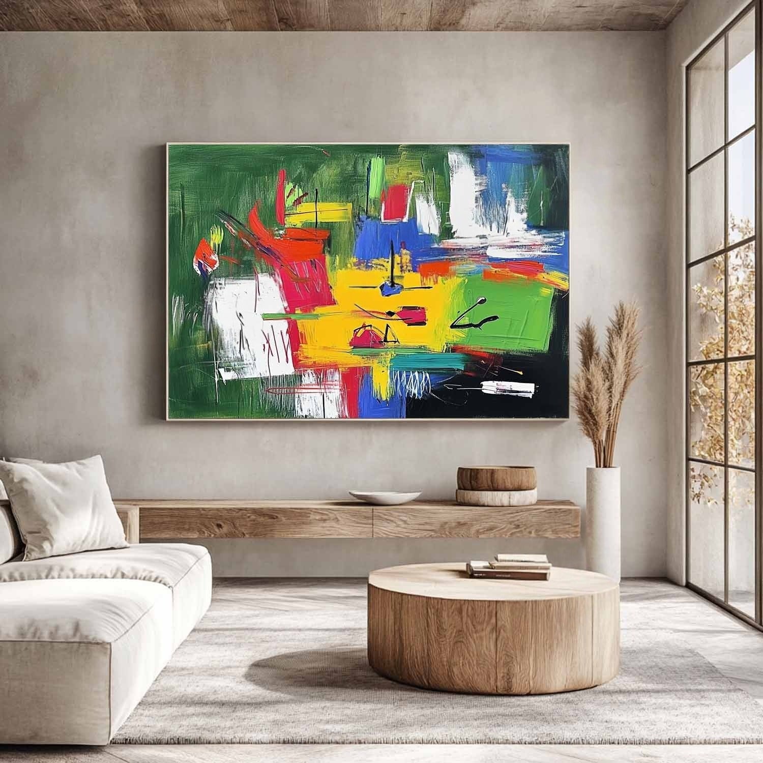 Wall Art Horizontal Expressionist Colorful