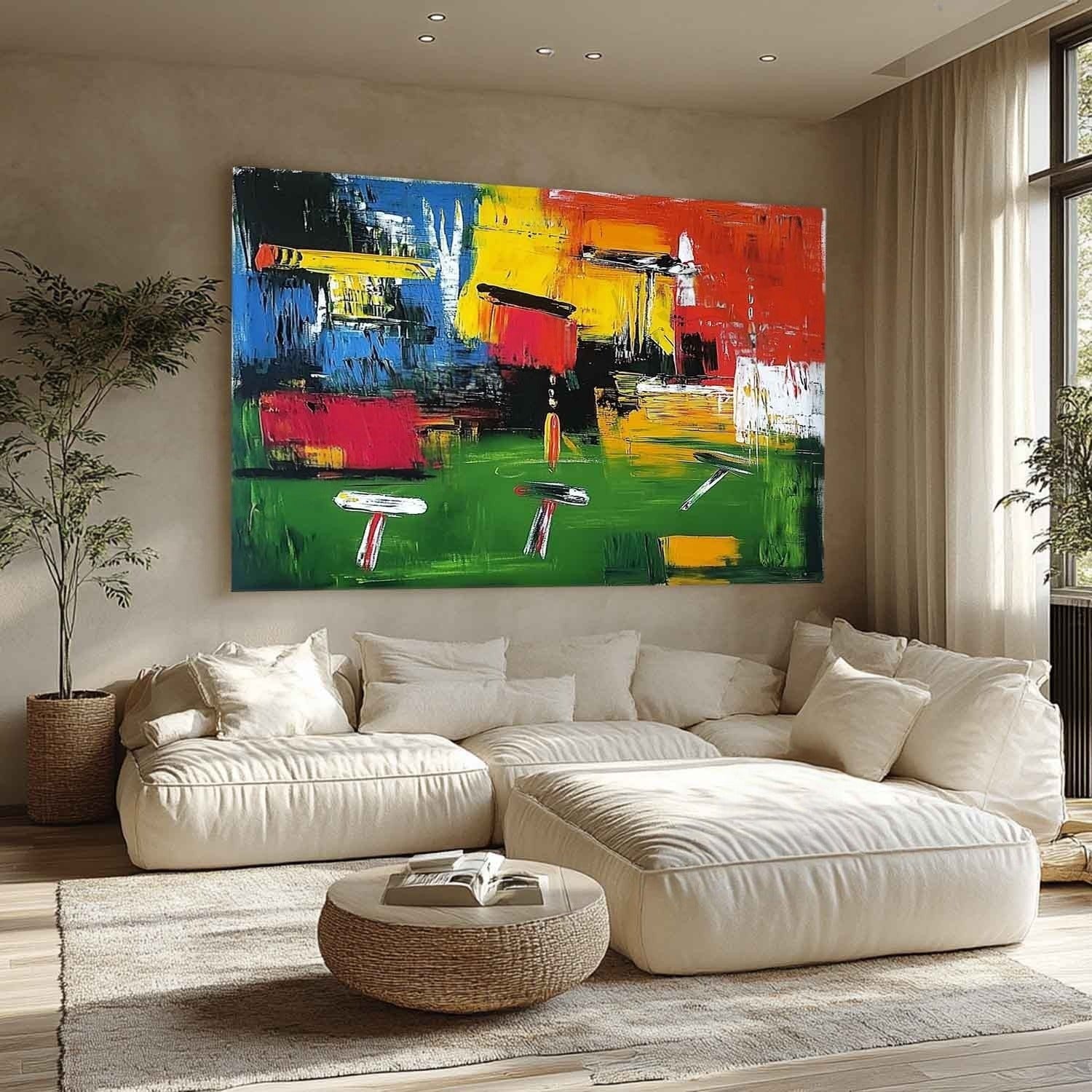 Wall Art Horizontal Expressionist Golf