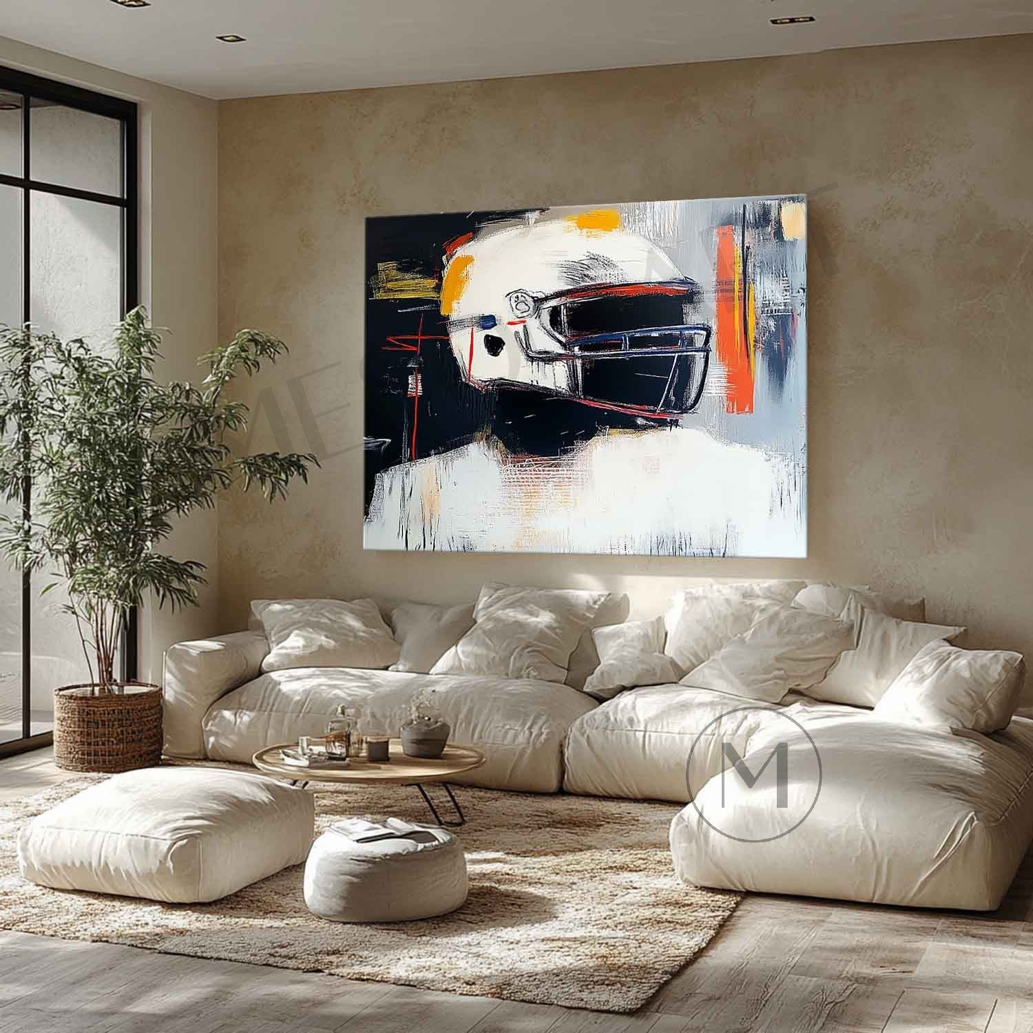 Wall Art Expressionist Racing Helmet