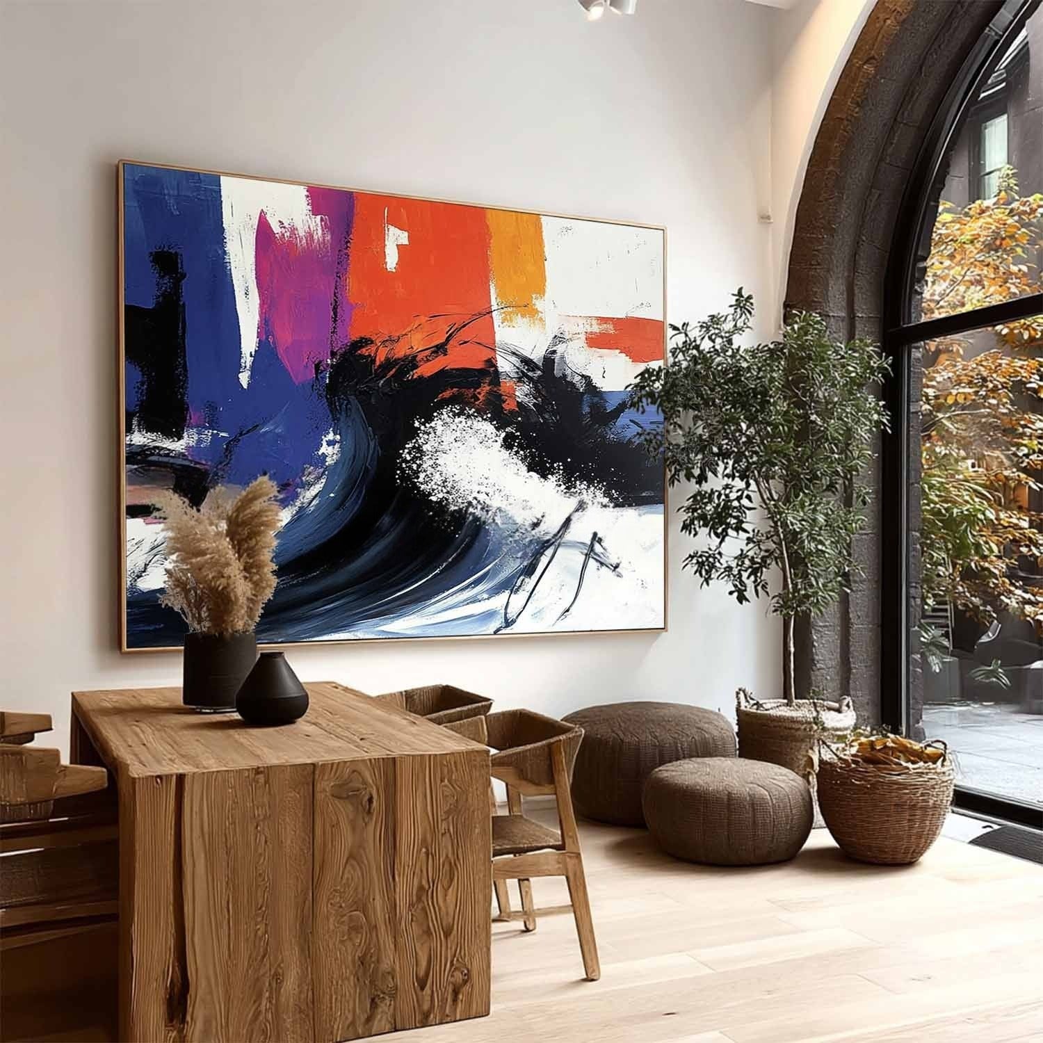 Wall Art Dynamic Textured Wave