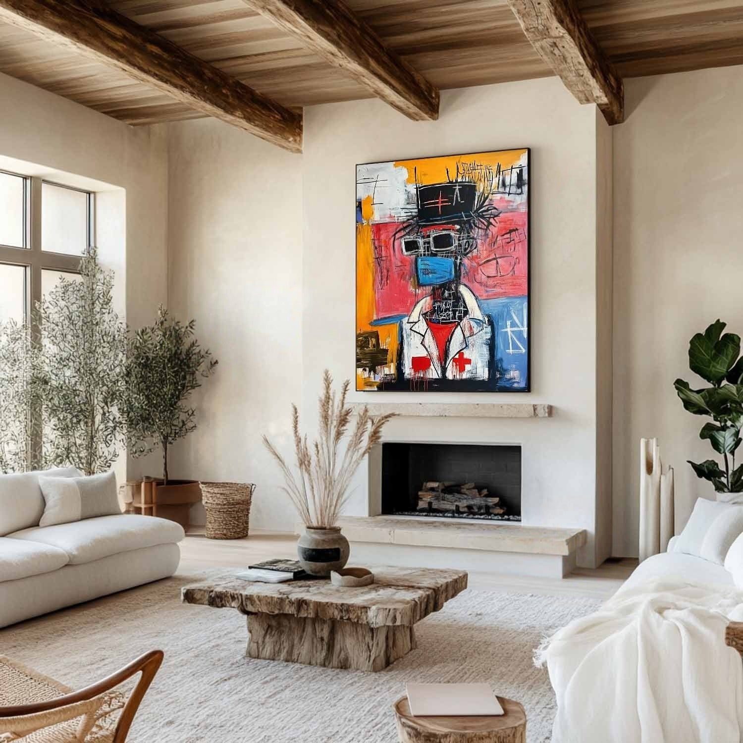 Wall Art Vertical Neo Expressionist