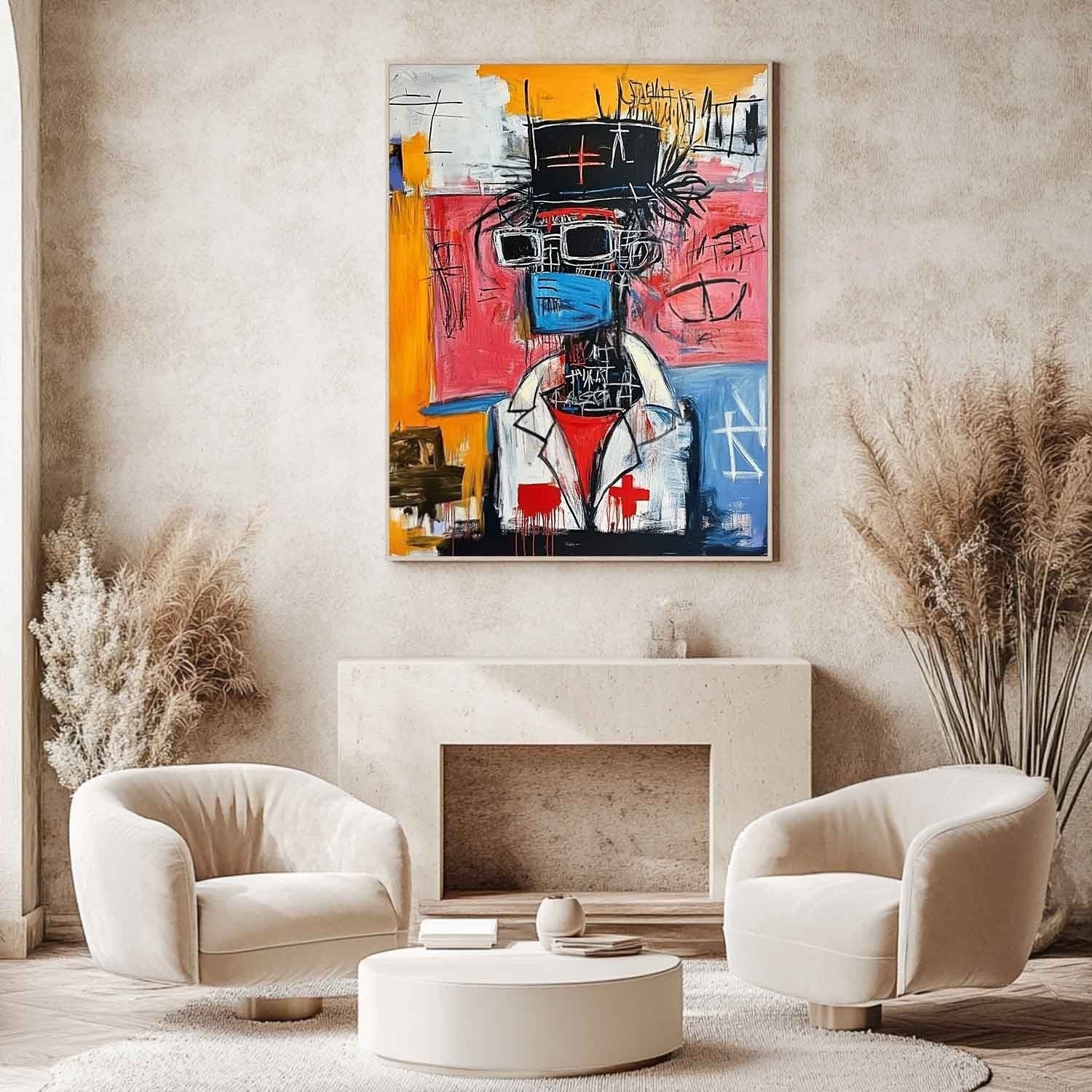 Wall Art Vertical Neo Expressionist