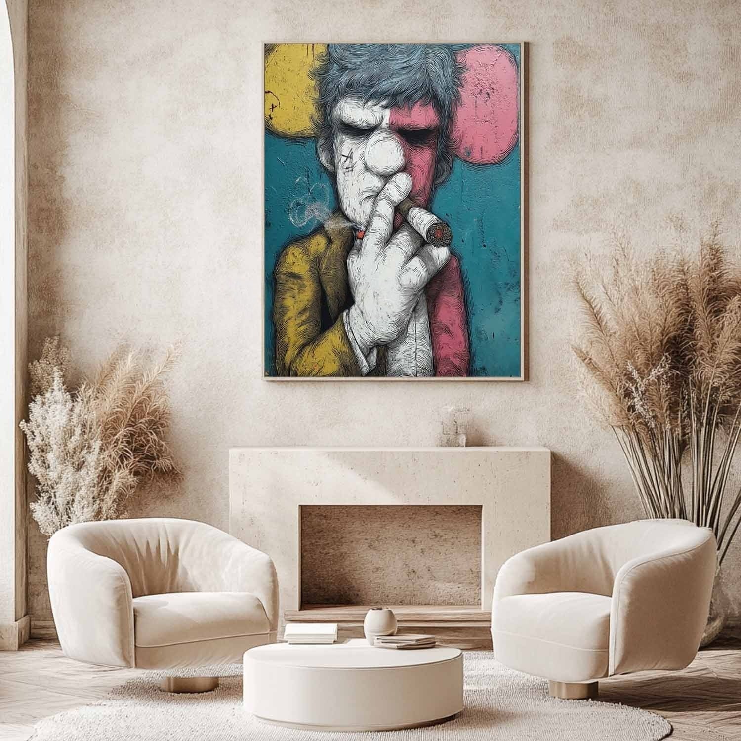 Kaws Style Gangster Pop Art Painting