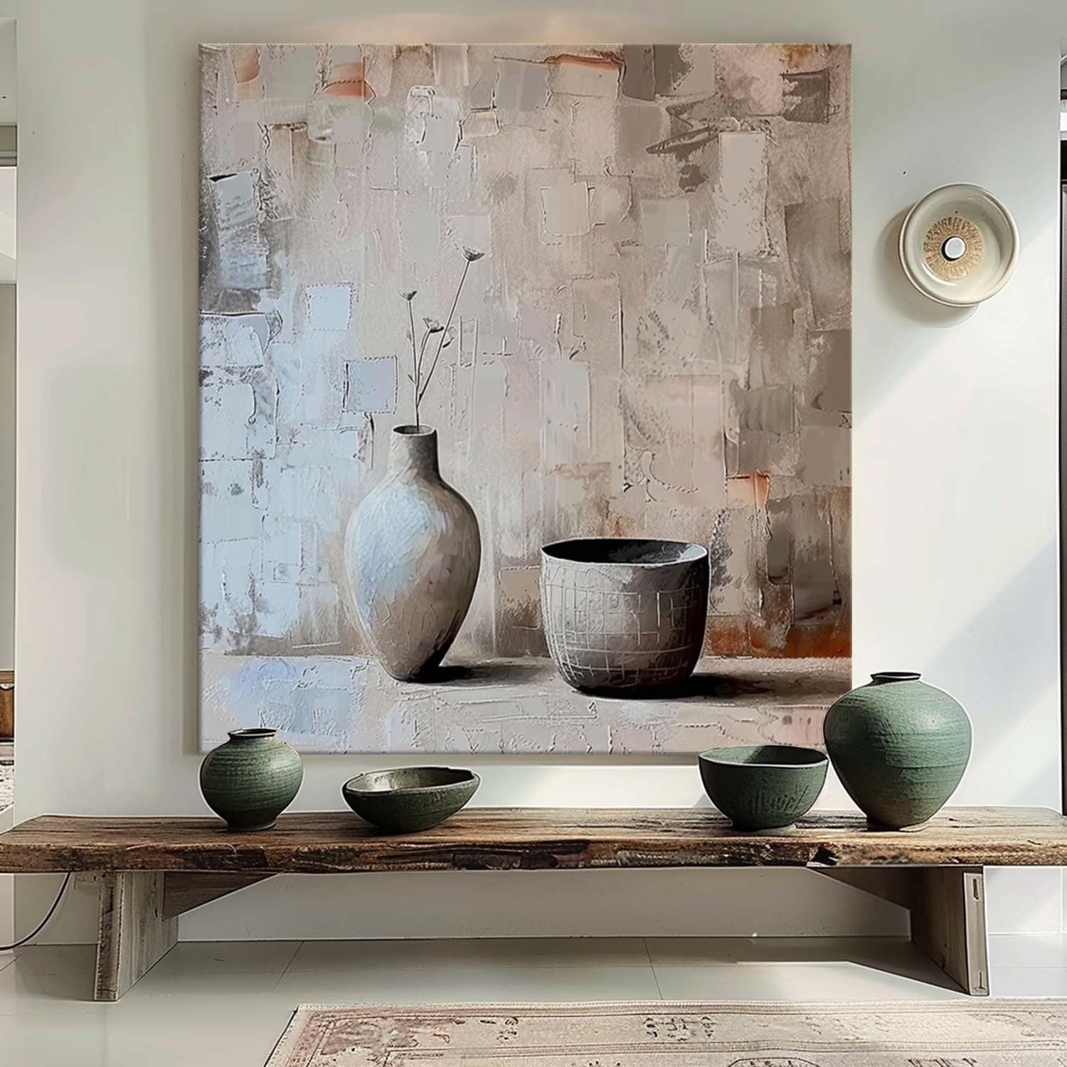 Wall Art Square Wabi-Sabi Still Life Painting
