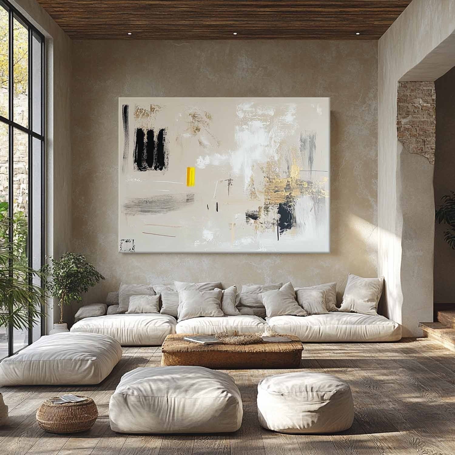 Wall Art Modern Textured Neutral