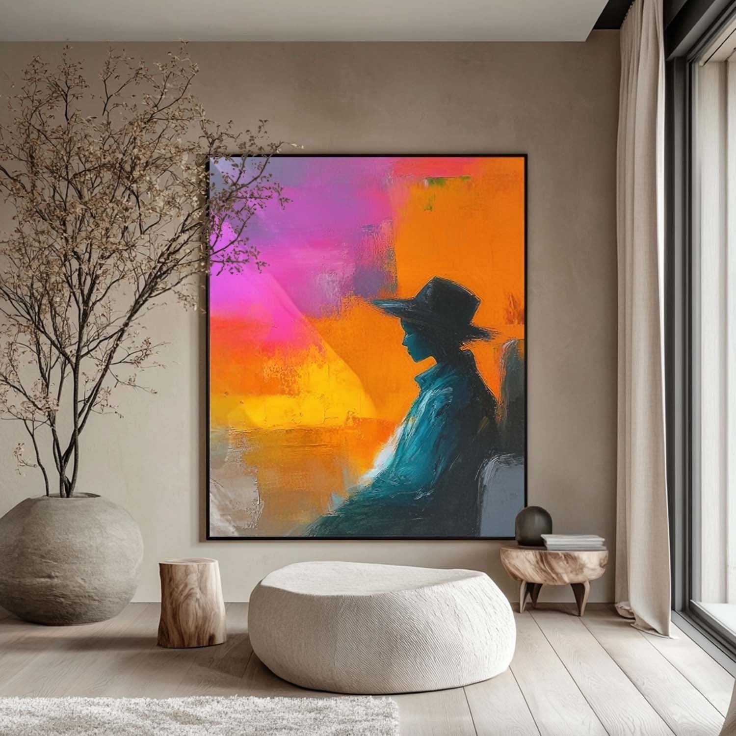Wall Art Contemporary Silhouette Coat