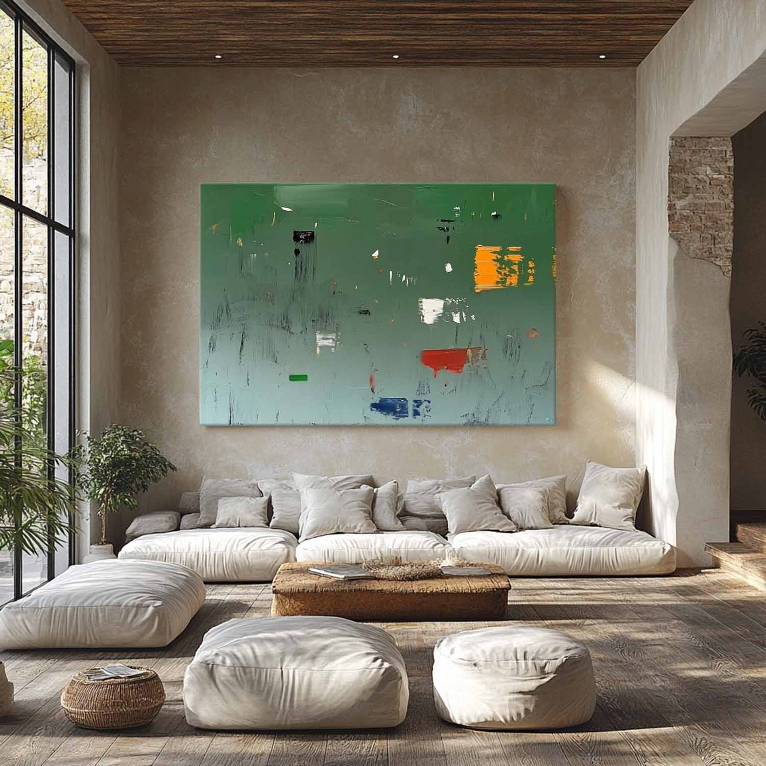 Wall Art Square Abstract Modern Minimalist