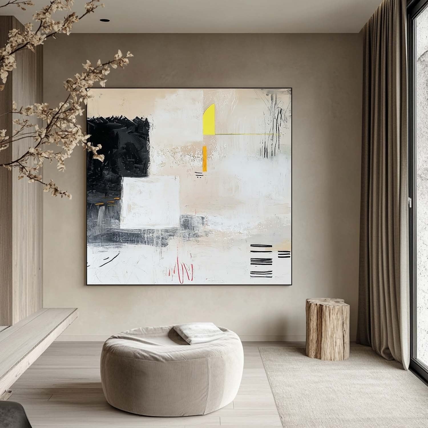 Wall Art Minimalist Textured Neutral