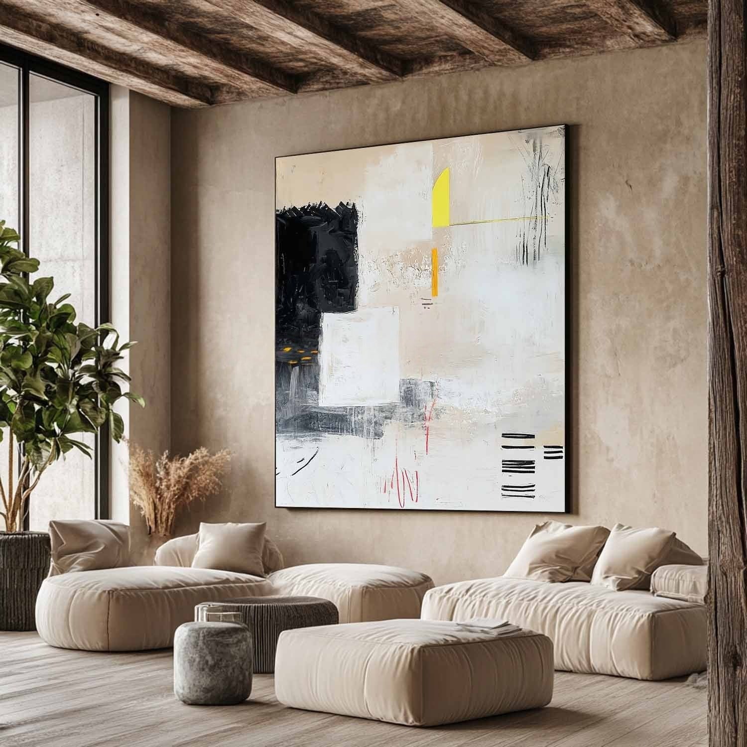 Wall Art Minimalist Textured Neutral