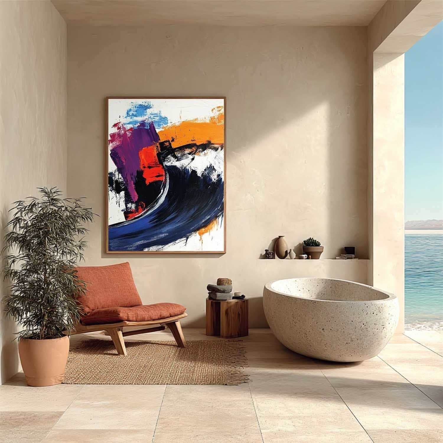 Wall Art Bold Textured Abstract