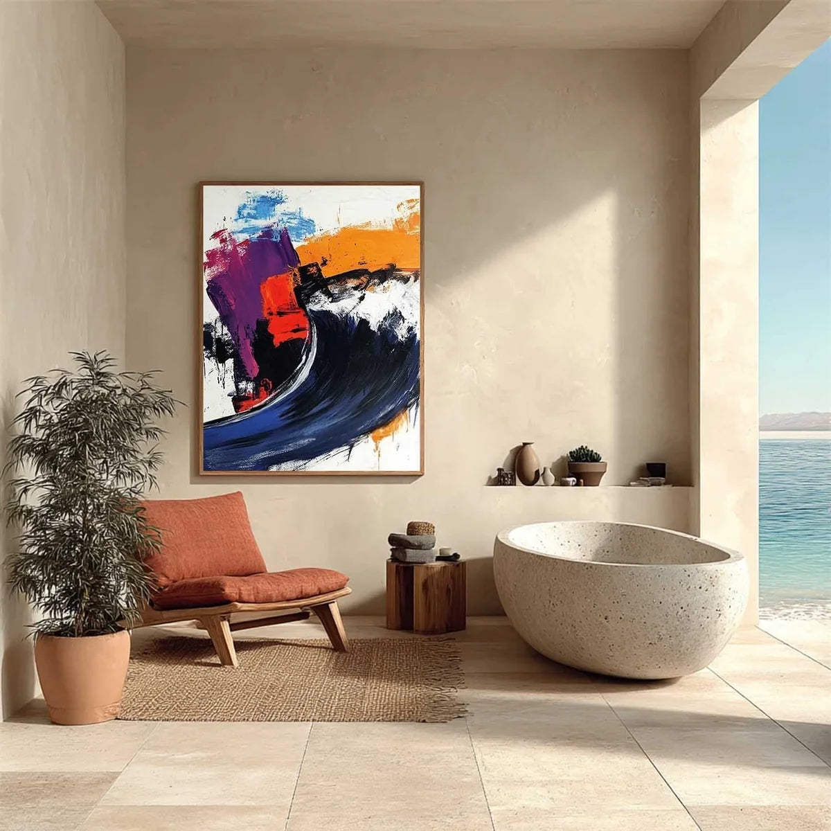 Wall Art Bold Textured Abstract
