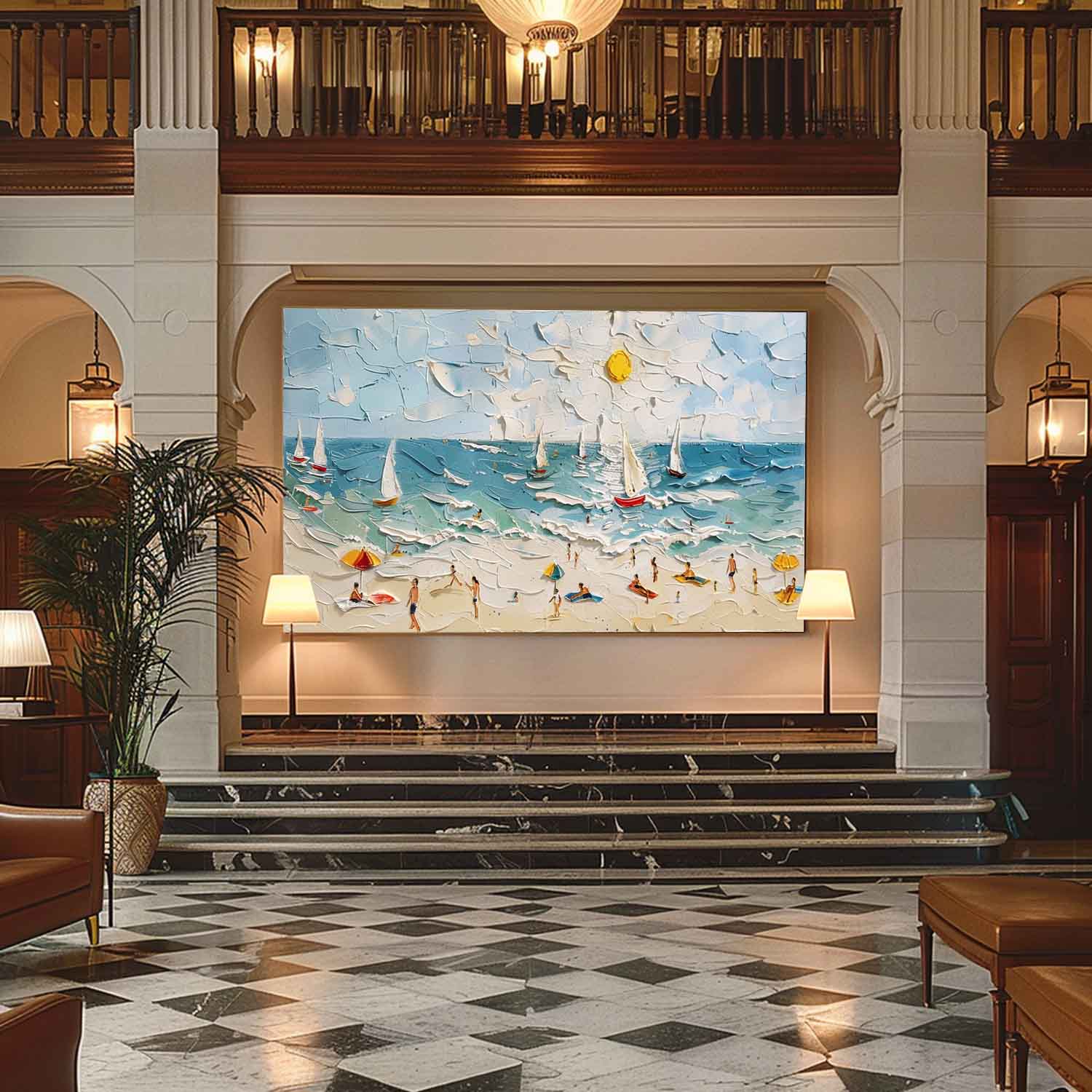 Plaster Art Texture Painting SG301 - Neutralighting