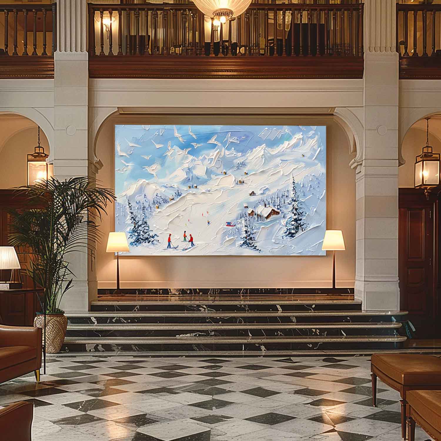 Plaster Art Texture Painting SG293 - Neutralighting