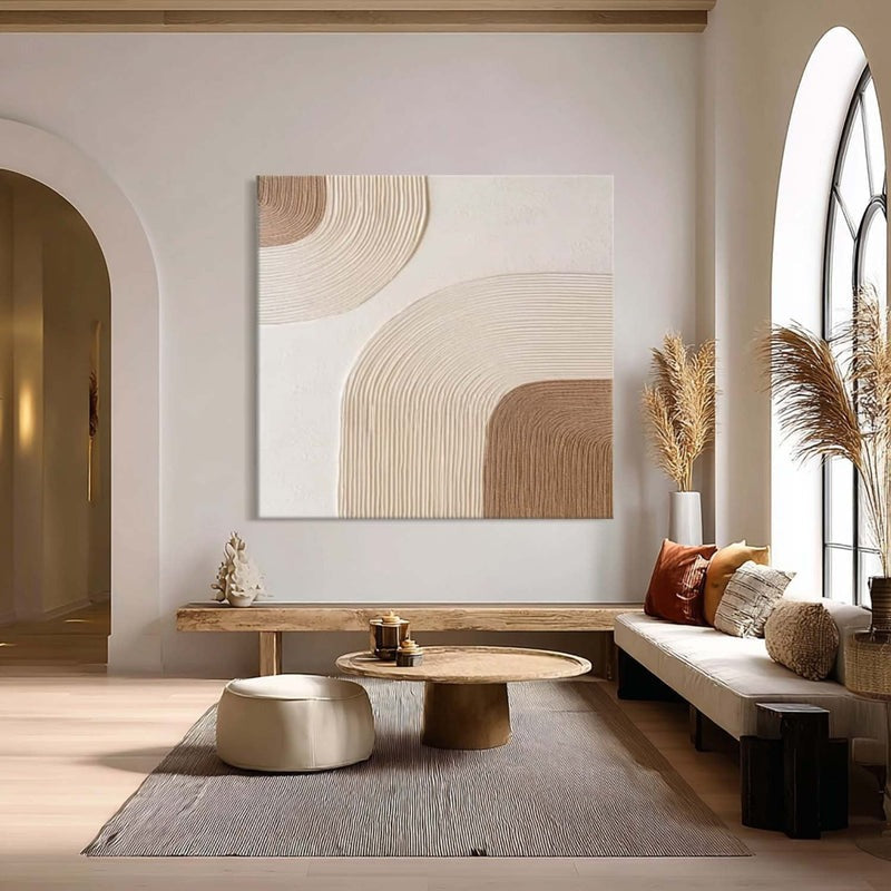 Wall Art Abstract Line Texture Painting