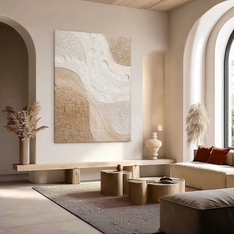 Wall Art Organic Flow Texture Bohemian Painting