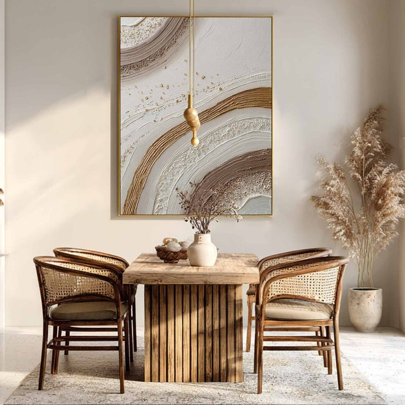 Wall Art Abstract Arc Texture Painting