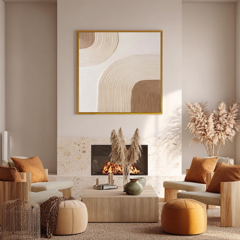 Wall Art Abstract Line Texture Painting