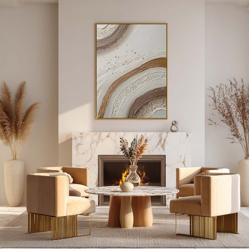 Wall Art Abstract Arc Texture Painting