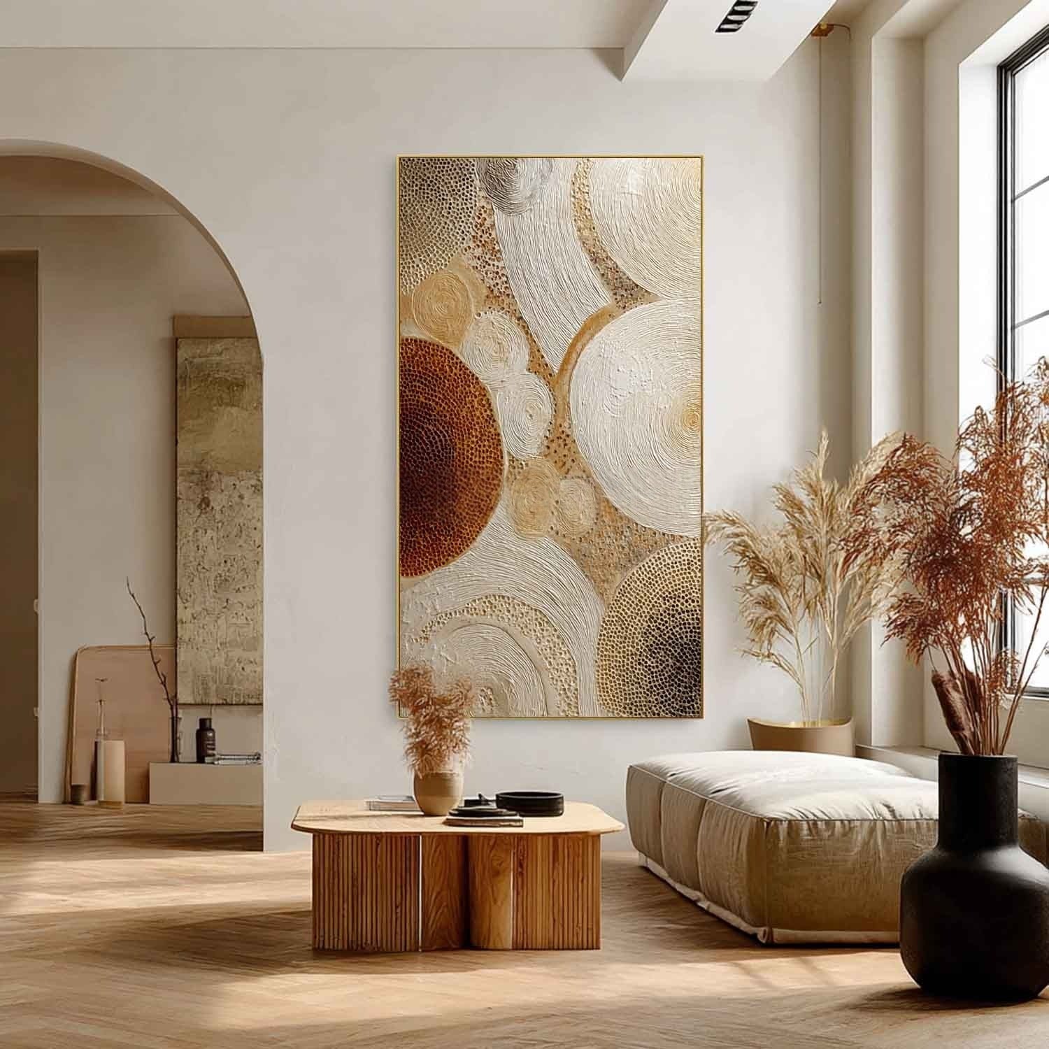 Wall Art Concentric Circle Texture Bohemian
