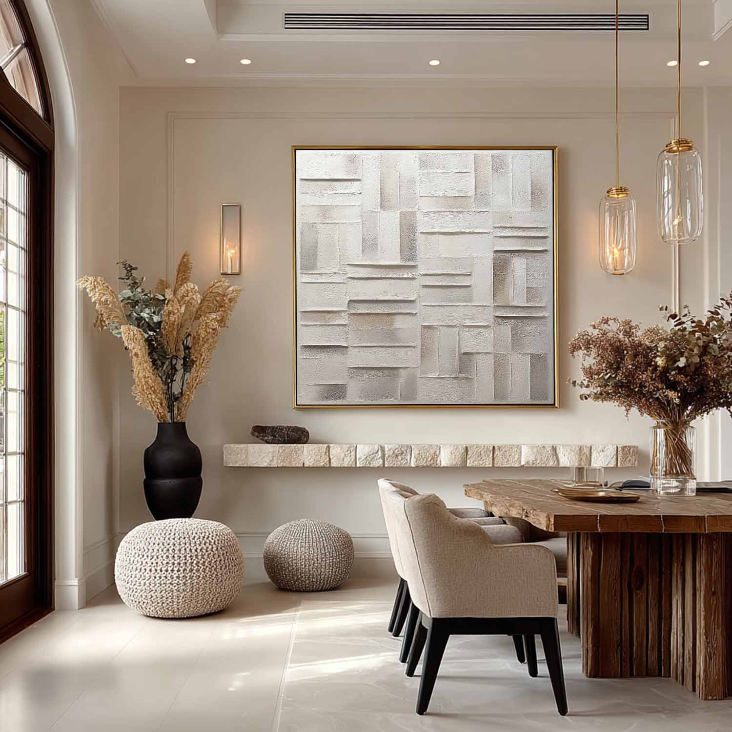 Plaster Art Texture Painting SG405 - Neutralighting