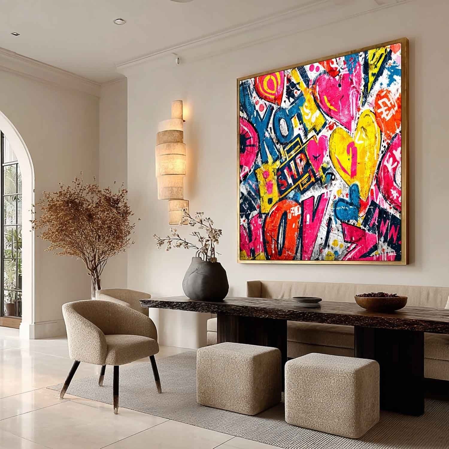 Wall Art Pop Art Graffiti Heart Love Street