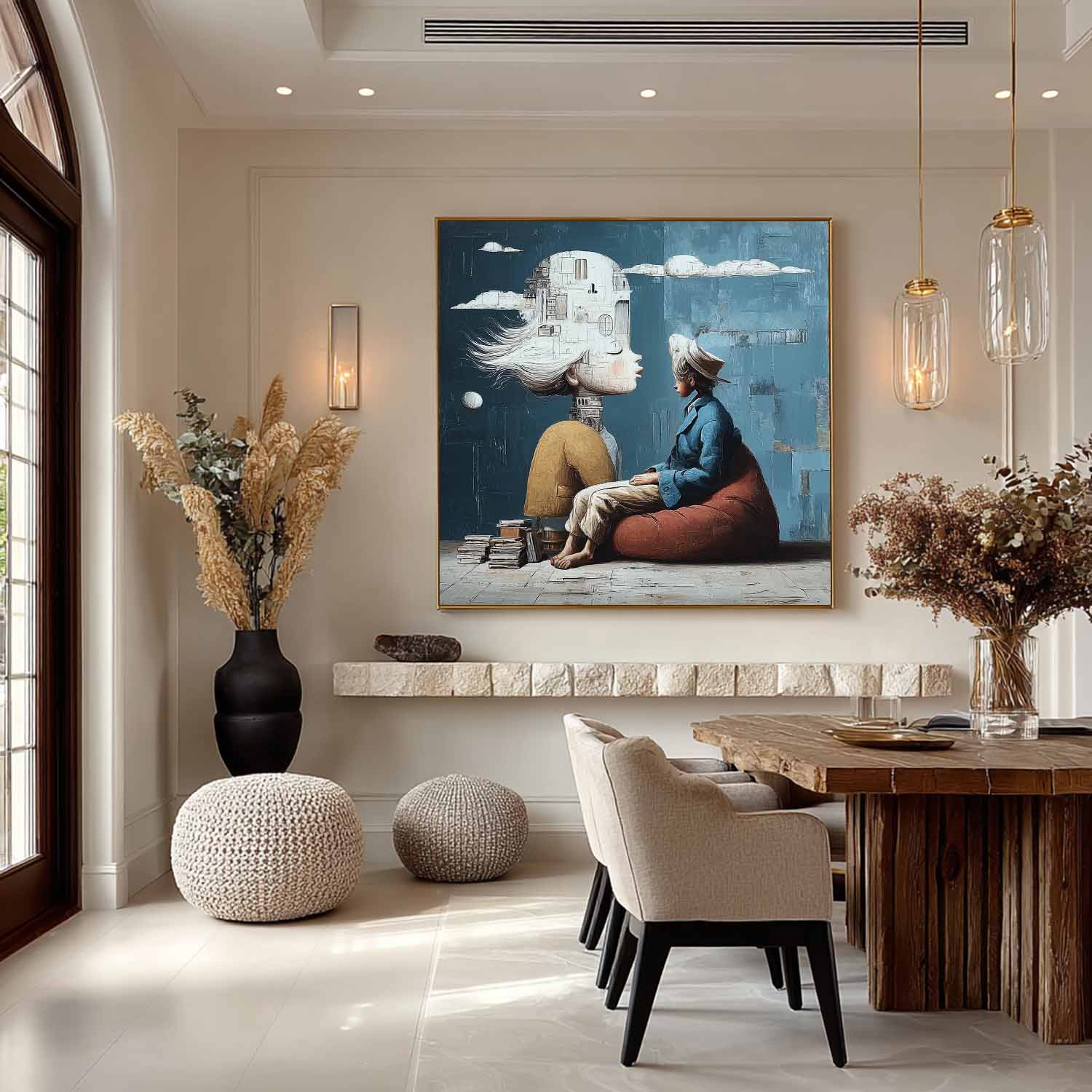 Wall Art Surreal Childhood Dialogue