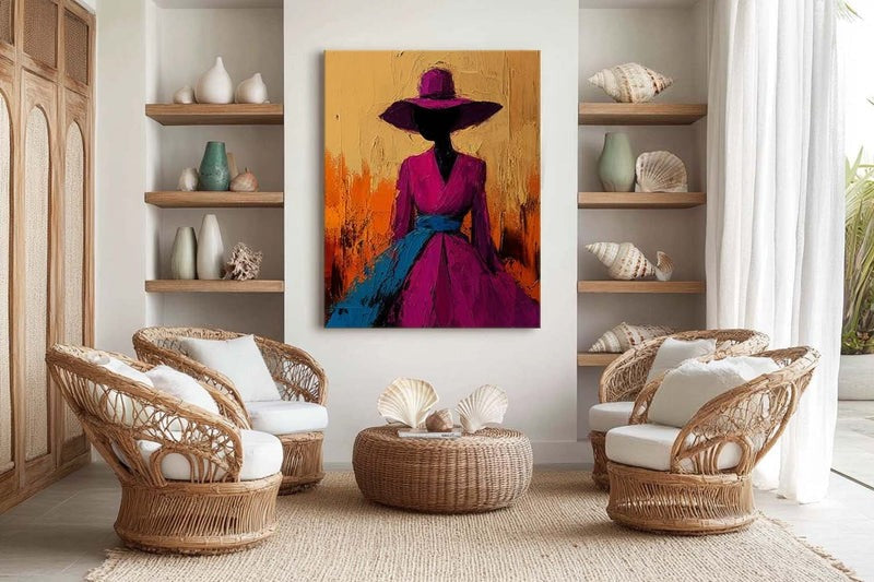 Wall Art Abstract Woman Painting