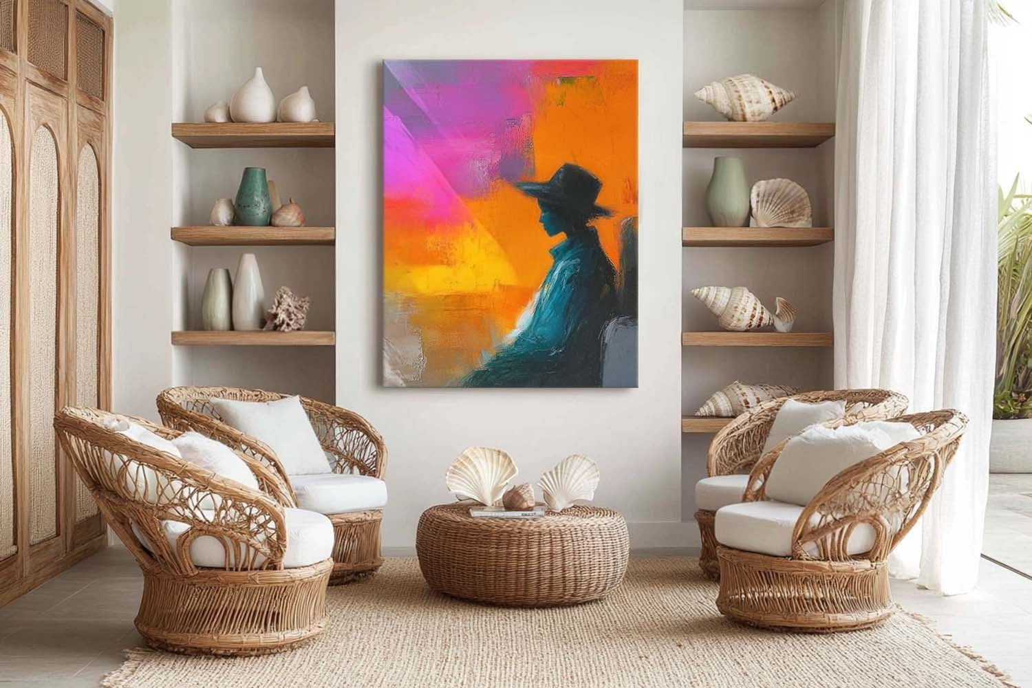 Wall Art Contemporary Silhouette Coat