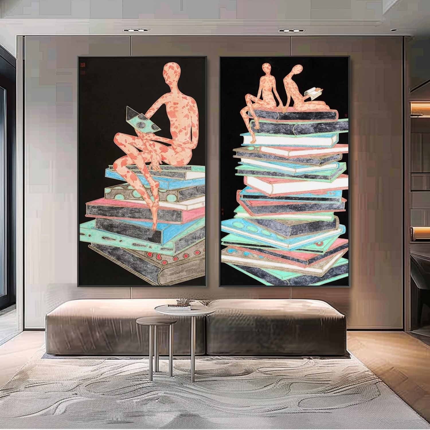 Wall Art Whimsical Textured Figure