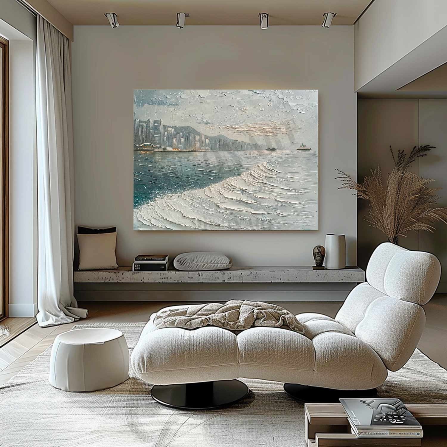 Plaster Art Texture Painting SG313 - Neutralighting