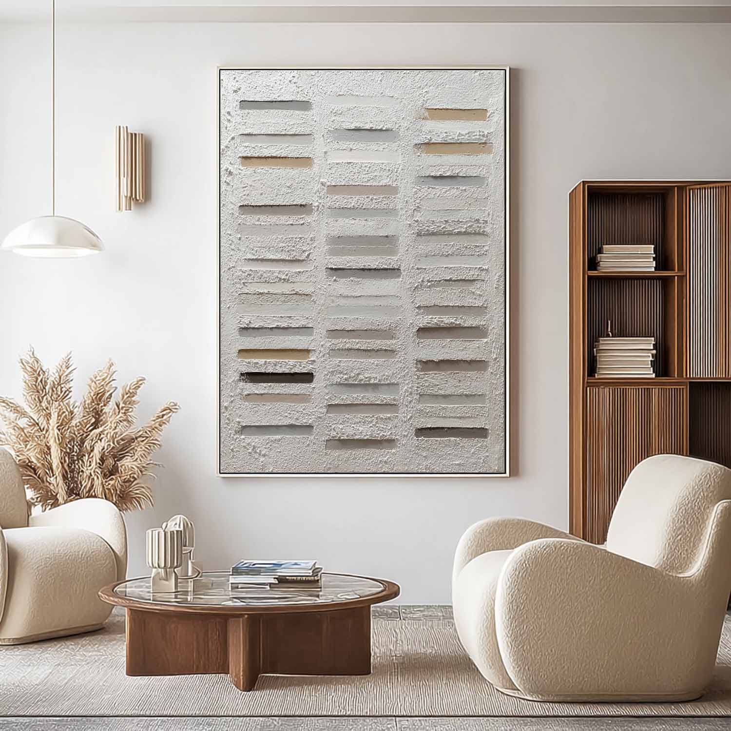 Plaster Art Texture Painting SG408 - Neutralighting