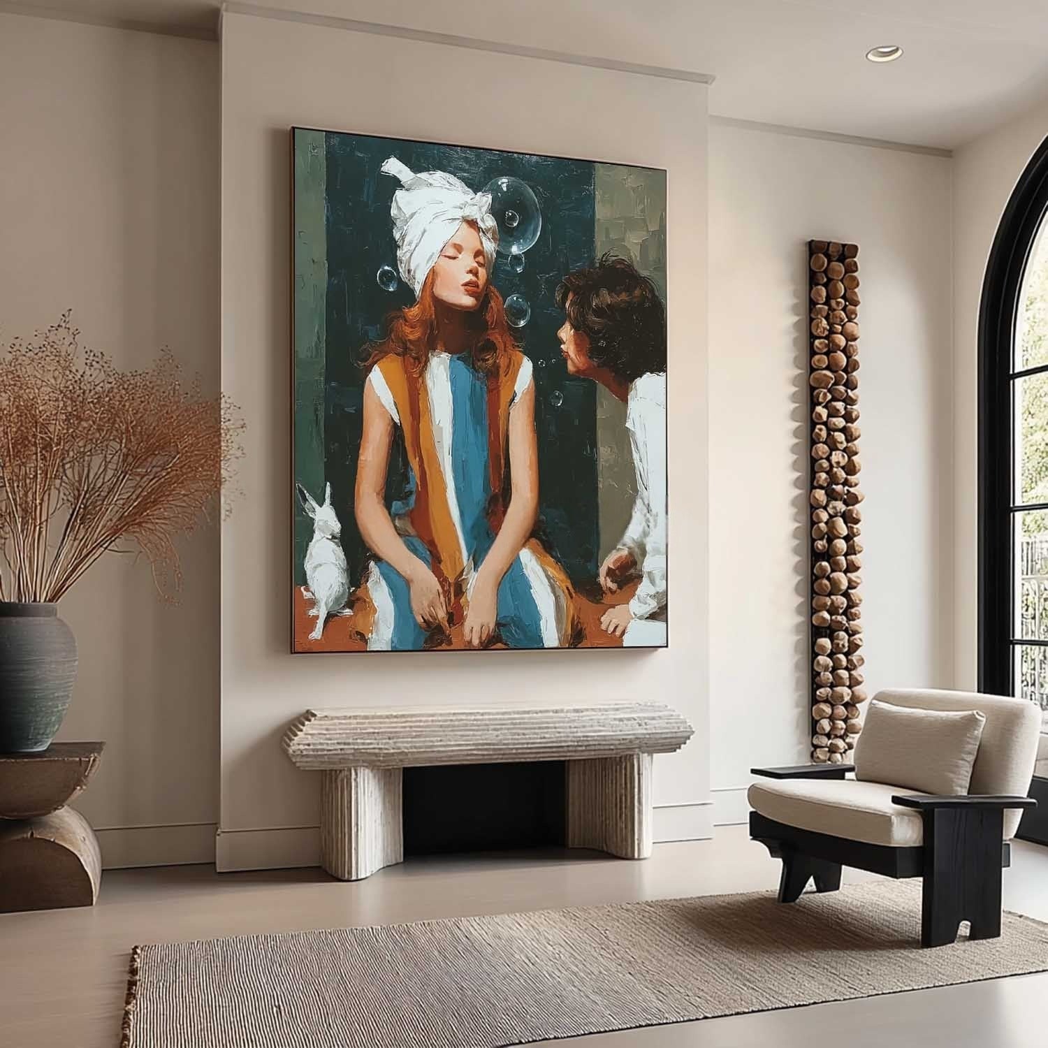 Whimsical Moment 3D Impasto Painting