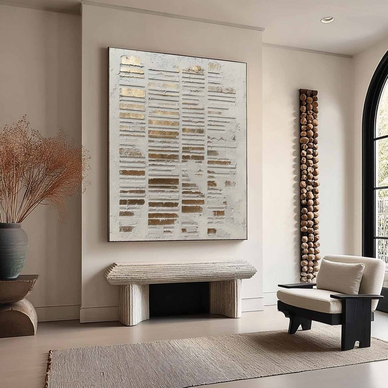 Wall Art Abstract Geometric Texture Painting
