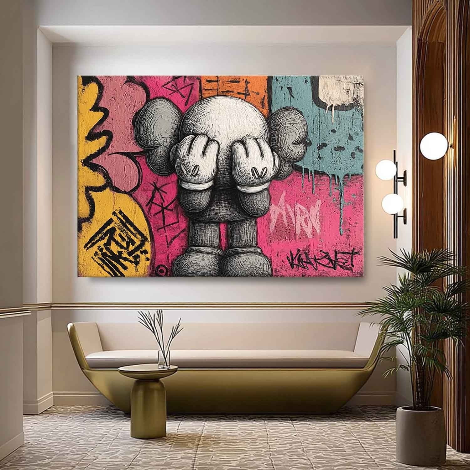 Wall Art Pop Graffiti Playful Energetic Cartoon