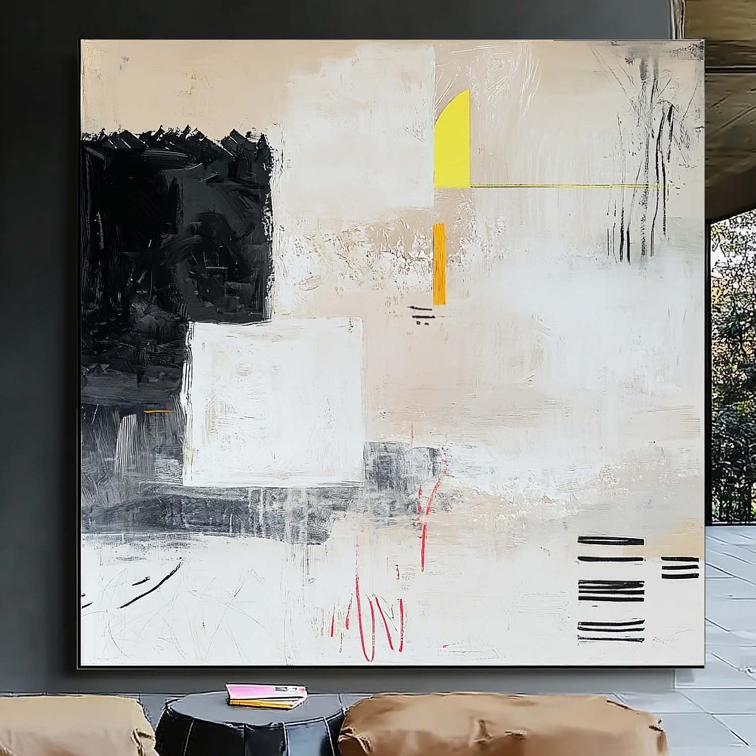 Wall Art Minimalist Textured Neutral