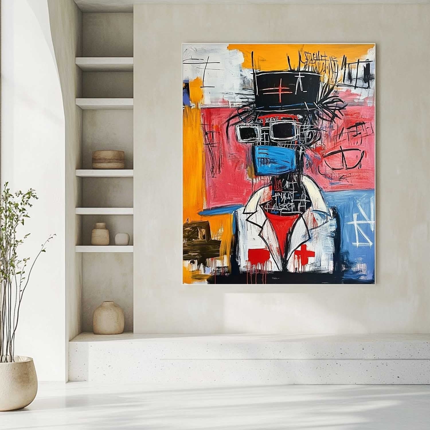 Wall Art Vertical Neo Expressionist