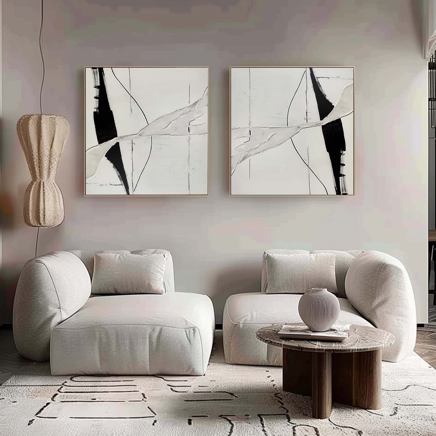 Abstract Painting Set Of 2 SP163 - Neutralighting