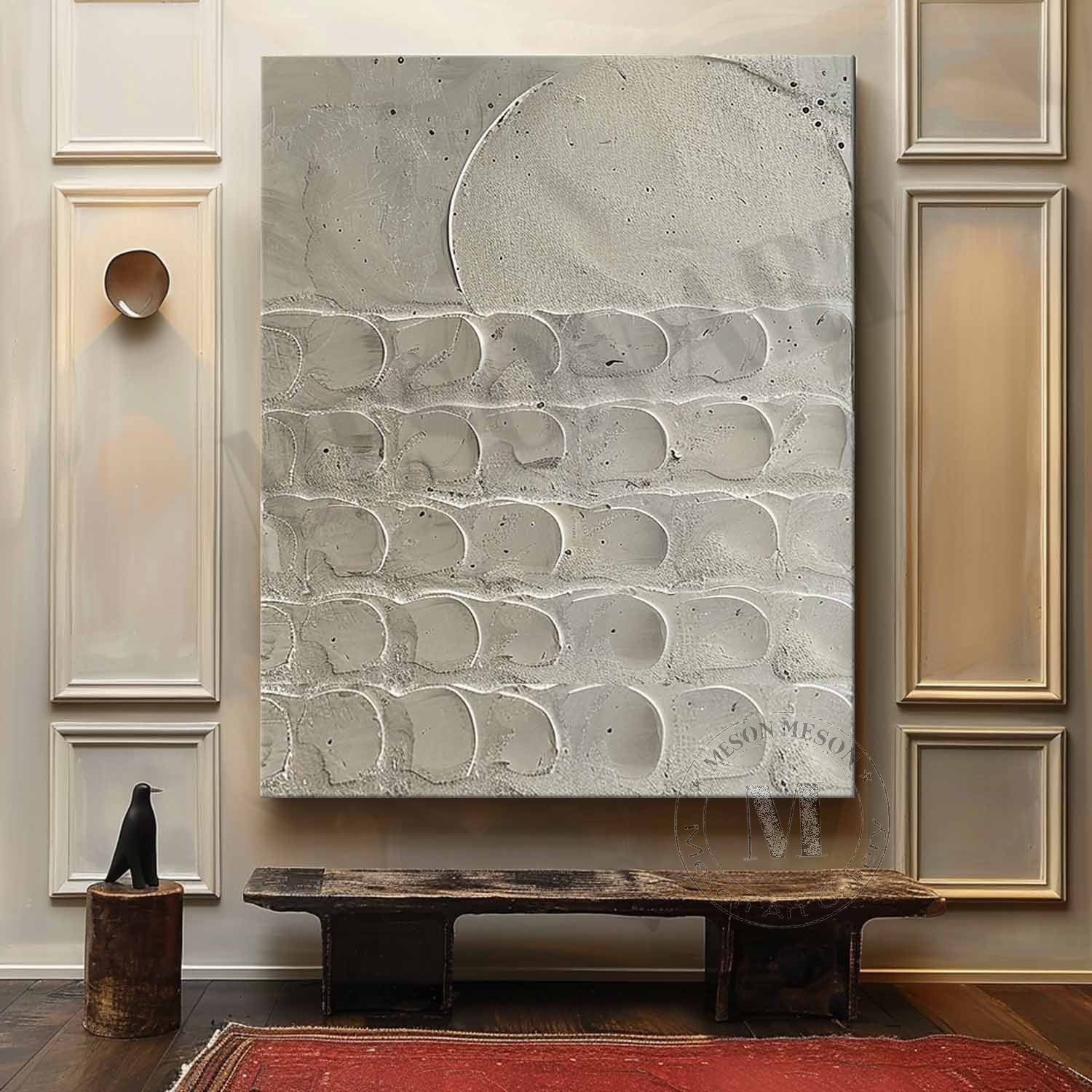 Plaster Art Texture Painting SG345 - Neutralighting